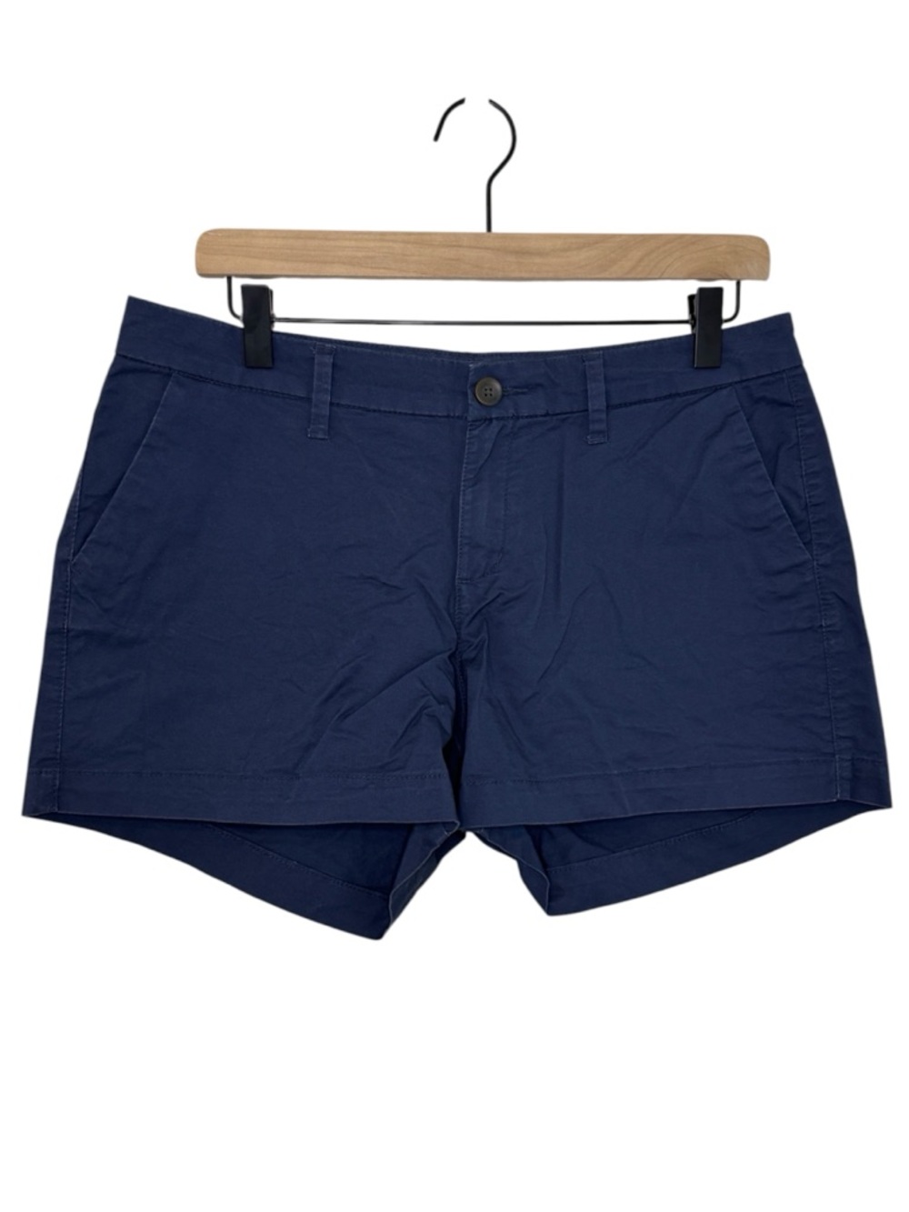 Old Navy Womens Classic Chino Shorts  Size 6 Navy Blue Summer Basics Travel